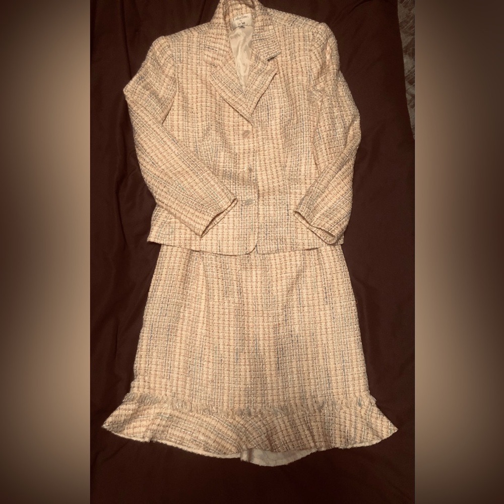 Spring 2 Piece Lightweight woven Jacket & Skirt 12P